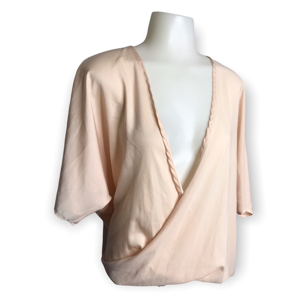 Alice Moon | Pink Low Cut Plunge Chest Loose fit Blouse • - Picture 2 of 8